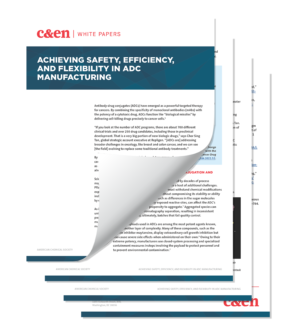 ADC manufacturing whitepaper focused on safety, efficiency and flexibility by Repligen